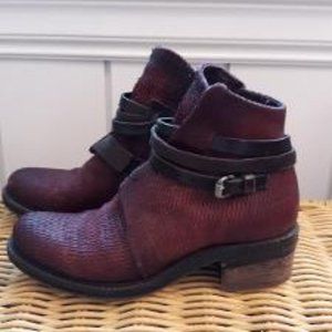 AS 98 Burgundy Leather Boots